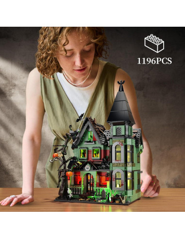 Juego de Construcción Casa Embrujada iATOM 1196 Piezas Halloween