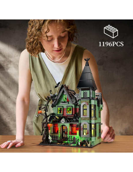 Juego de Construcción Casa Embrujada iATOM 1196 Piezas Halloween Juego de Construcción Casa Embrujada iATOM 1196 Piezas Halloween