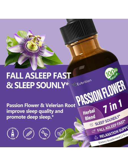 Gotas de Sueño Eubrition 60ml - Flor de Pasión y Valeriana Gotas de Sueño Eubrition 60ml - Flor de Pasión y Valeriana