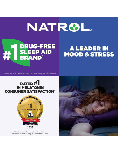 Natrol Melatonina + 5-HTP 60 Tabletas Liberación Prolongada