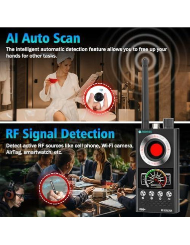 Detector de Cámara Oculta JMDHKK K68 - Protección Privacidad