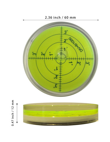 Nivel de Burbuja Circular Magnético GEONASSUR 60mm Precisión
