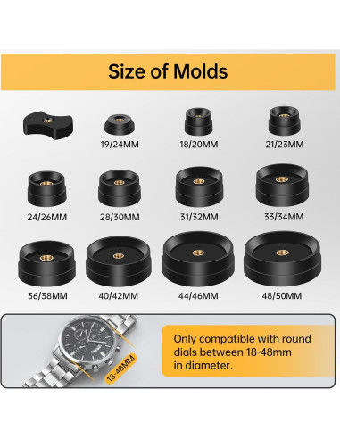 Kit de Herramientas para Relojes Eventronic 16 Piezas 18-50mm