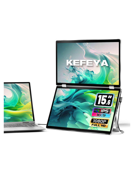 Extensor de Pantalla KEFEYA 15.6" Full HD Plegable Extensor de Pantalla KEFEYA 15.6" Full HD Plegable