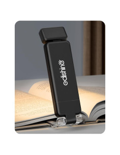 Luz de Libro EDISHINE Recargable USB, 3 Modos de Color, Clip