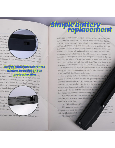 Luz de Lectura LED Frelisiy Inalámbrica Portátil 15.2cm Luz de Lectura LED Frelisiy Inalámbrica Portátil 15.2cm