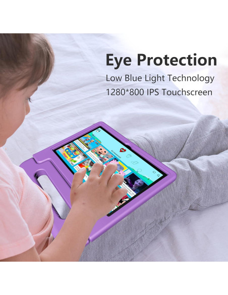 Tableta VNEIMQN 10.1" Android 14 64GB para Niños Púrpura Tableta VNEIMQN 10.1" Android 14 64GB para Niños Púrpura