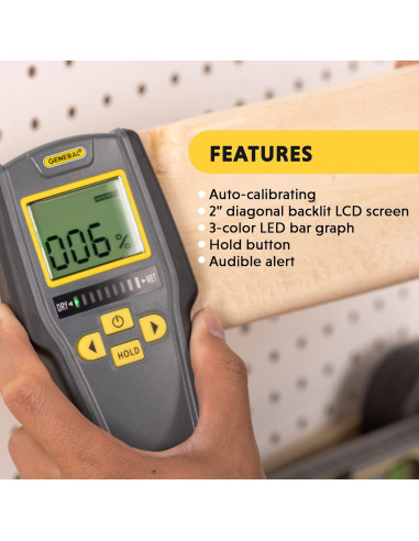 Medidor de Humedad Digital General Tools MMD7NP - Sin Puntos