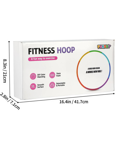 Aro de Ejercicio Phobby HOOP V2 1.27kg Ajustable con Cuerda