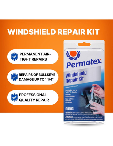 Kit de Reparación de Parabrisas Permatex 20.66 ml Kit de Reparación de Parabrisas Permatex 20.66 ml