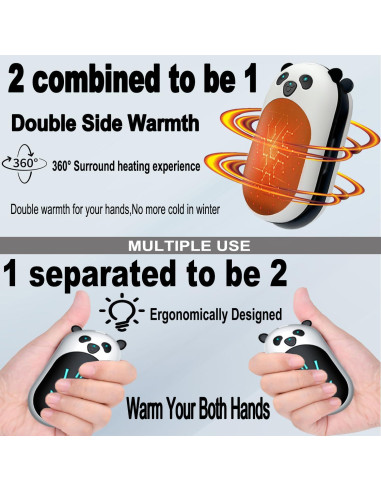 Calentadores de Manos Recargables BOANKODU AOY-716 6000mAh 20h