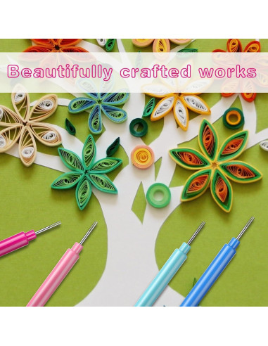 Kit de Herramientas de Quilling de Papel 24 Pcs Lusofie