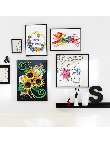 Rancco 20 Plantillas Quilling A4 + 10 Hojas PVC Transparentes Rancco 20 Plantillas Quilling A4 + 10 Hojas PVC Transparentes