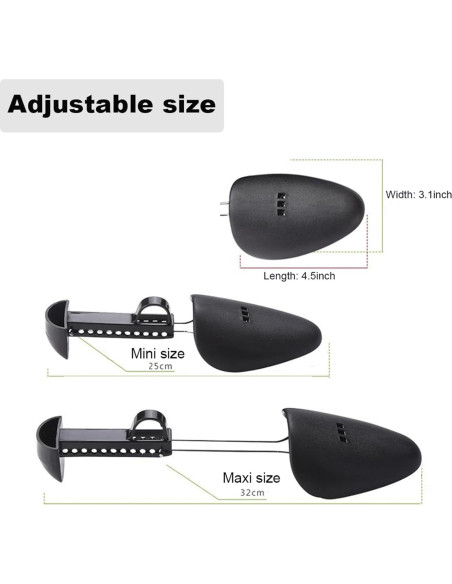 Estiradores de Zapatos EchoDone 5 Pares Ajustables 24-31 cm Estiradores de Zapatos EchoDone 5 Pares Ajustables 24-31 cm