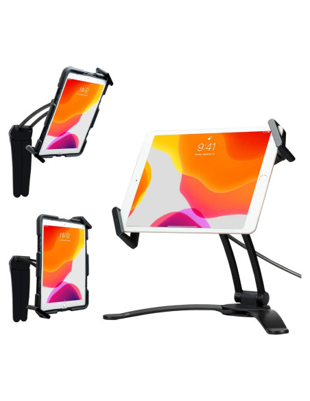 Soporte de Tableta CTA Digital Multi-Flex 2-en-1 Negro Soporte de Tableta CTA Digital Multi-Flex 2-en-1 Negro