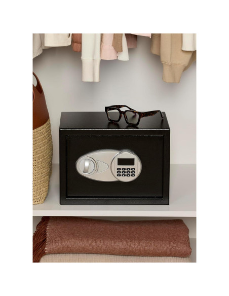 Caja Fuerte Electrónica Amazon Basics 14 Litros Acero Negra Caja Fuerte Electrónica Amazon Basics 14 Litros Acero Negra