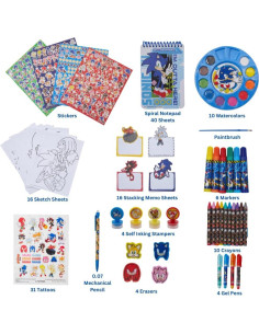 Conjunto de Arte Sonic The Hedgehog - 612 Piezas Creativas 2