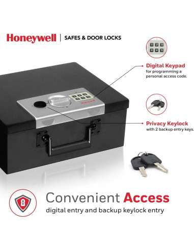 Caja Fuerte Honeywell 6108 Digital Resistente al Fuego 2.9kg