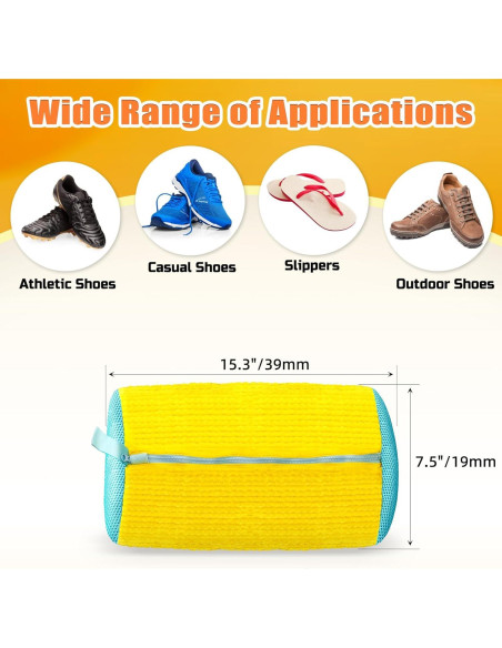 Bolsa de Lavado para Zapatos Amarilla - Ecológica y Duradera Bolsa de Lavado para Zapatos Amarilla - Ecológica y Duradera