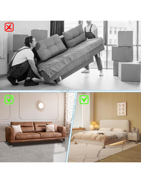 Deslizadores de Muebles KISSCORE 3-en-1 con Elevador y Calcetines Deslizadores de Muebles KISSCORE 3-en-1 con Elevador y Calcetines