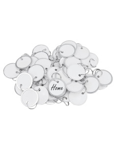 Etiquetas de Llave Uniclife 50 Pcs Blancas Escriturables