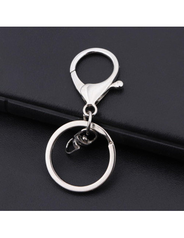 Anillos de Llave de Acero Inoxidable Biyrly - Paquete de 10