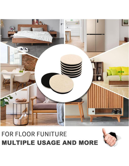 Deslizadores de Muebles 16 PCS 8.89 cm Covercorner Antideslizantes Deslizadores de Muebles 16 PCS 8.89 cm Covercorner Antideslizantes