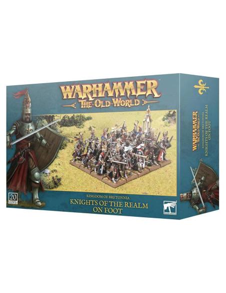 Warhammer Games Workshop Bretonnia Caballeros a Pie 20 Miniaturas Warhammer Games Workshop Bretonnia Caballeros a Pie 20 Miniaturas
