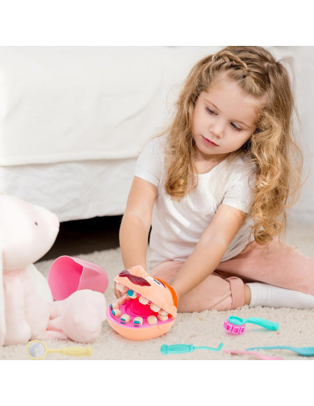Juego de Masa Colorida de Dentista Crelloci - Kit Educativo para Niños Juego de Masa Colorida de Dentista Crelloci - Kit Educativo para Niños