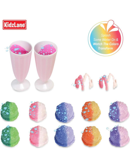 Set de Juego de Helado Kidzlane 34 Piezas Cambia Color Set de Juego de Helado Kidzlane 34 Piezas Cambia Color