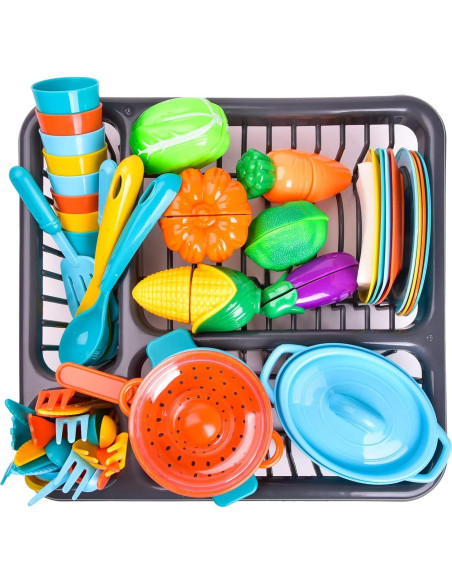 Set de Cocina de Juguete 54 Piezas Juguetes Divertidos Set de Cocina de Juguete 54 Piezas Juguetes Divertidos