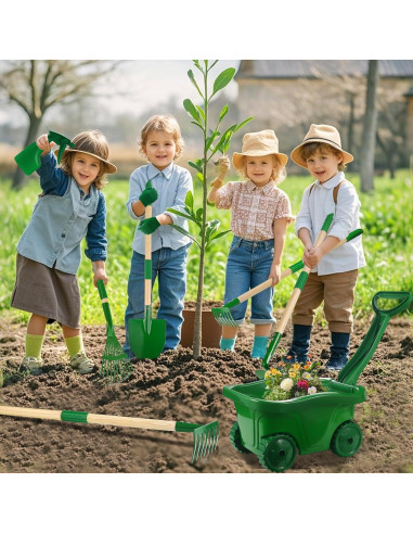 Juego de Herramientas de Jardinería Duckura 7 Piezas para Niños