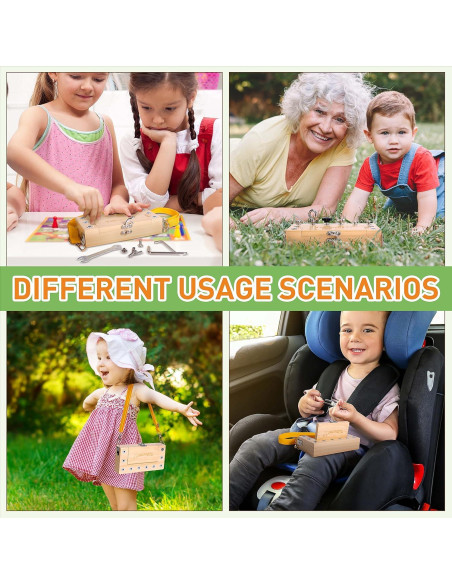 Juego de Tablero de Destornillador Montessori Tilhumt 10 Piezas Juego de Tablero de Destornillador Montessori Tilhumt 10 Piezas