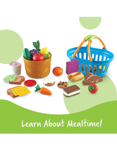 Juego de Mercado Deluxe Learning Resources - 32 Piezas, Comida de Imaginación para Niños 18+ Meses 2