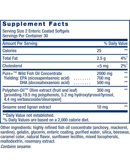 Life Extension Super Omega-3 EPA/DHA Aceite de Pescado 60 Gelatinas Life Extension Super Omega-3 EPA/DHA Aceite de Pescado 60 Gelatinas