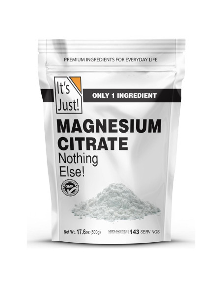Es Solo Polvo de Citrato de Magnesio 500g Sin Sabor 143 Porciones Es Solo Polvo de Citrato de Magnesio 500g Sin Sabor 143 Porciones