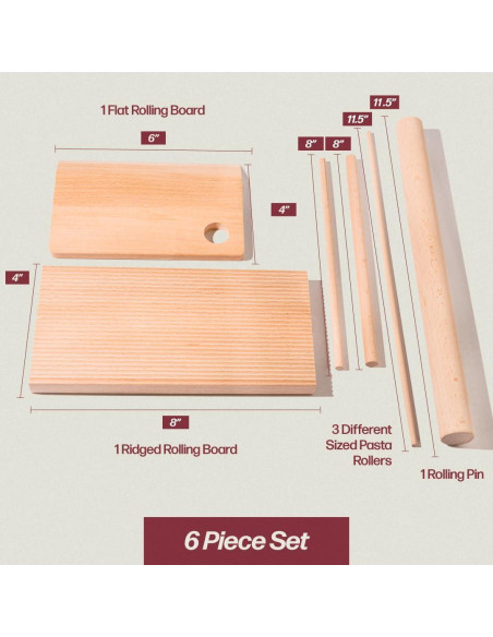 Juego de Herramientas para Hacer Pasta Roppa - 6 Piezas Juego de Herramientas para Hacer Pasta Roppa - 6 Piezas