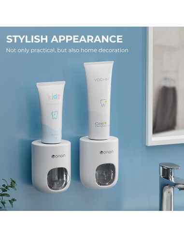 Dispensador Automático de Pasta de Dientes VNYIFAN Blanco