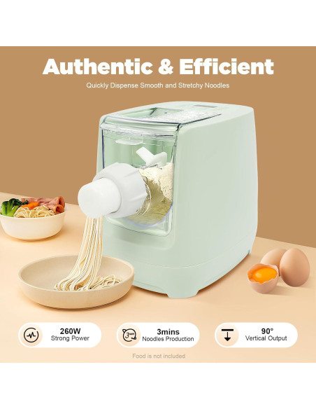 Máquina de Pasta Eléctrica KeruRome 260W con 13 Moldes Máquina de Pasta Eléctrica KeruRome 260W con 13 Moldes