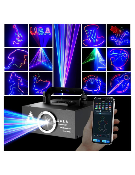 Proyector Láser de Animación 3D SALA con Control APP Proyector Láser de Animación 3D SALA con Control APP