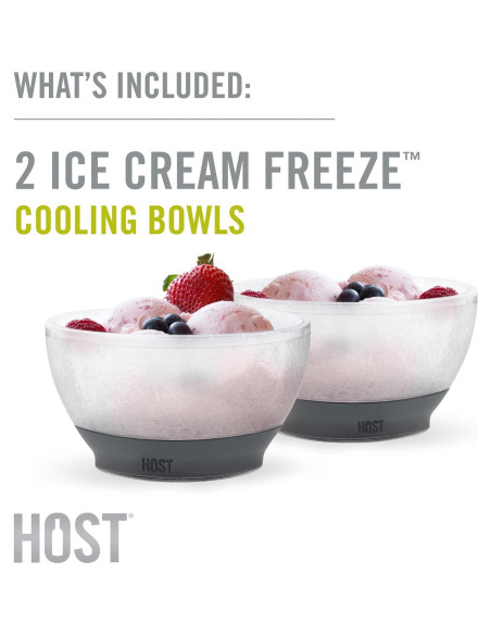 Tazones Aislados Host Freeze Set de 2 para Helado 500 ml Tazones Aislados Host Freeze Set de 2 para Helado 500 ml