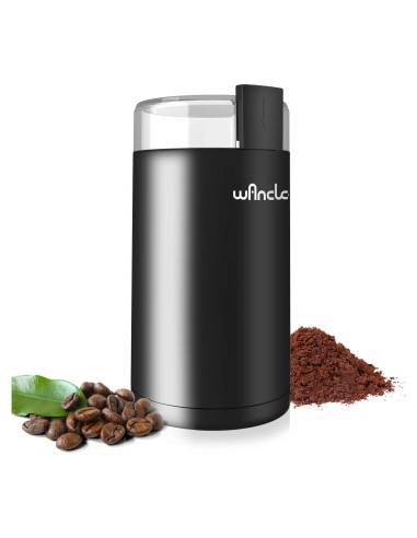 Molinillo de Café Eléctrico Wancle 150W Negro para Granos y Especias