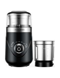 Molino de Café Eléctrico TWOMEOW con Temporizador y Acero Inoxidable