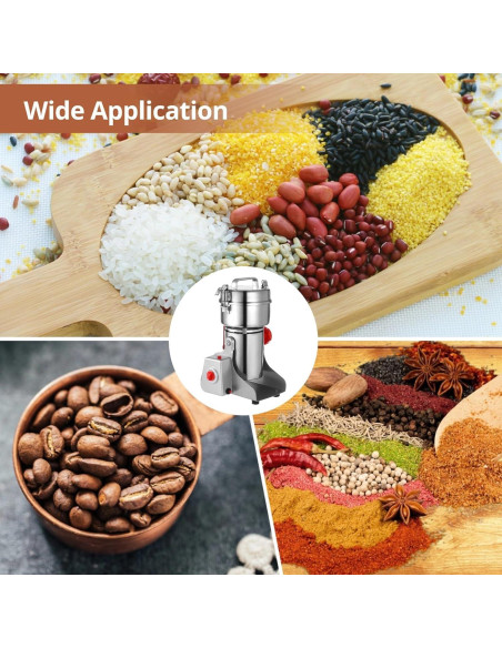 Molino de Granos Eléctrico OMISTAR 3200W Acero Inoxidable 4.7kg Molino de Granos Eléctrico OMISTAR 3200W Acero Inoxidable 4.7kg