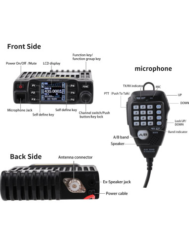 Transceptor Móvil AnyTone AT-778UV VHF/UHF 25W 1.18kg