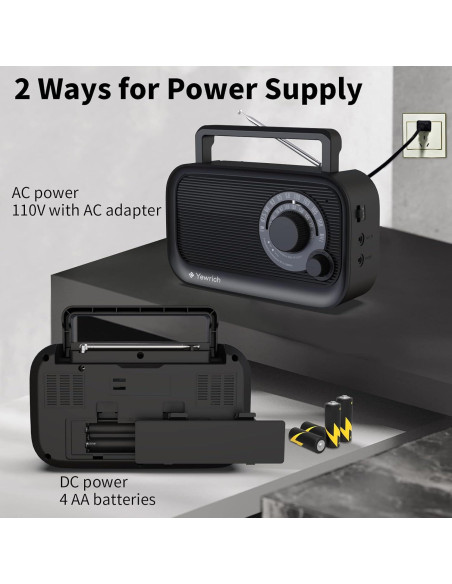 Radio Portátil AM FM Bluetooth Dongguan LT-BT2105 - Negro Radio Portátil AM FM Bluetooth Dongguan LT-BT2105 - Negro