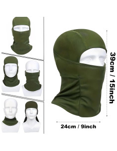 2Pack Balaclava Máscara Facial UV Protección Solar Unisex 2