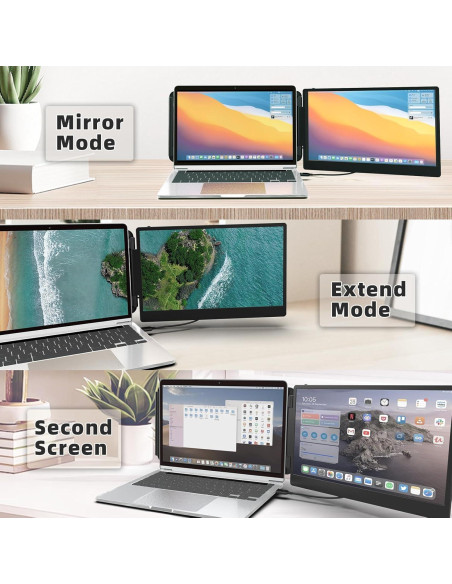 Extensor de Monitor Portátil TXV 14" 1080P HDMI/Type-C Extensor de Monitor Portátil TXV 14" 1080P HDMI/Type-C