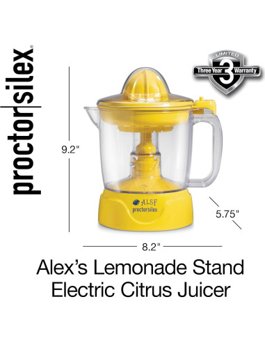 Exprimidora Eléctrica Proctor Silex 34 oz, Jarra Grande Amarilla