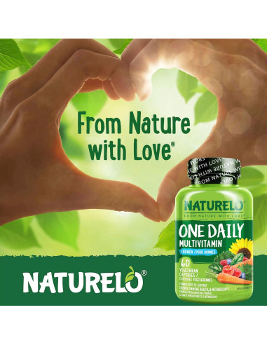 Multivitaminas Diarias para Hombres NATURELO - 60 Cápsulas Vegetarianas